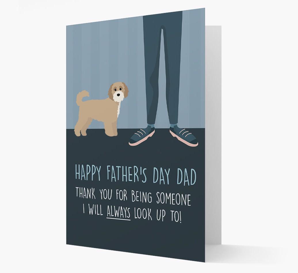 'Happy Father's Day Dad' - Personalized {breedFullName} Father's Day Card