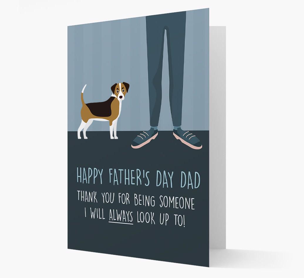 'Happy Father's Day Dad' - Personalized {breedFullName} Father's Day Card