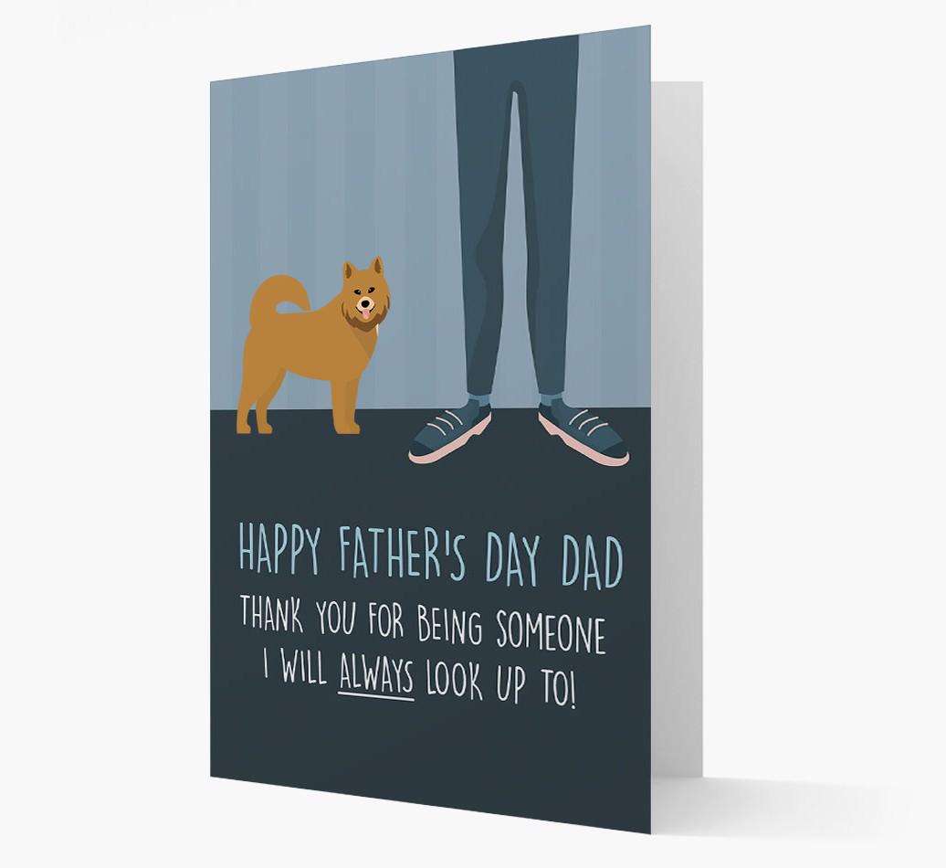 'Happy Father's Day Dad' - Personalized {breedFullName} Father's Day Card