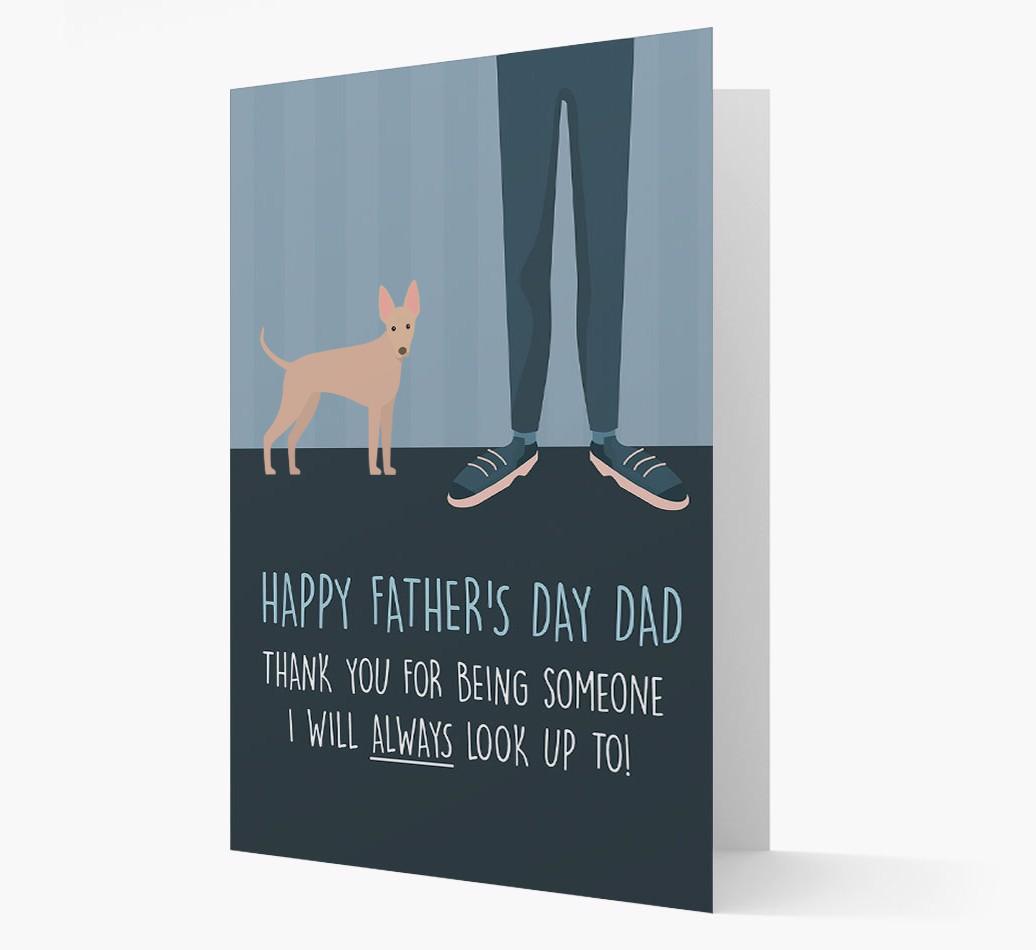 'Happy Father's Day Dad' - Personalized {breedFullName} Father's Day Card