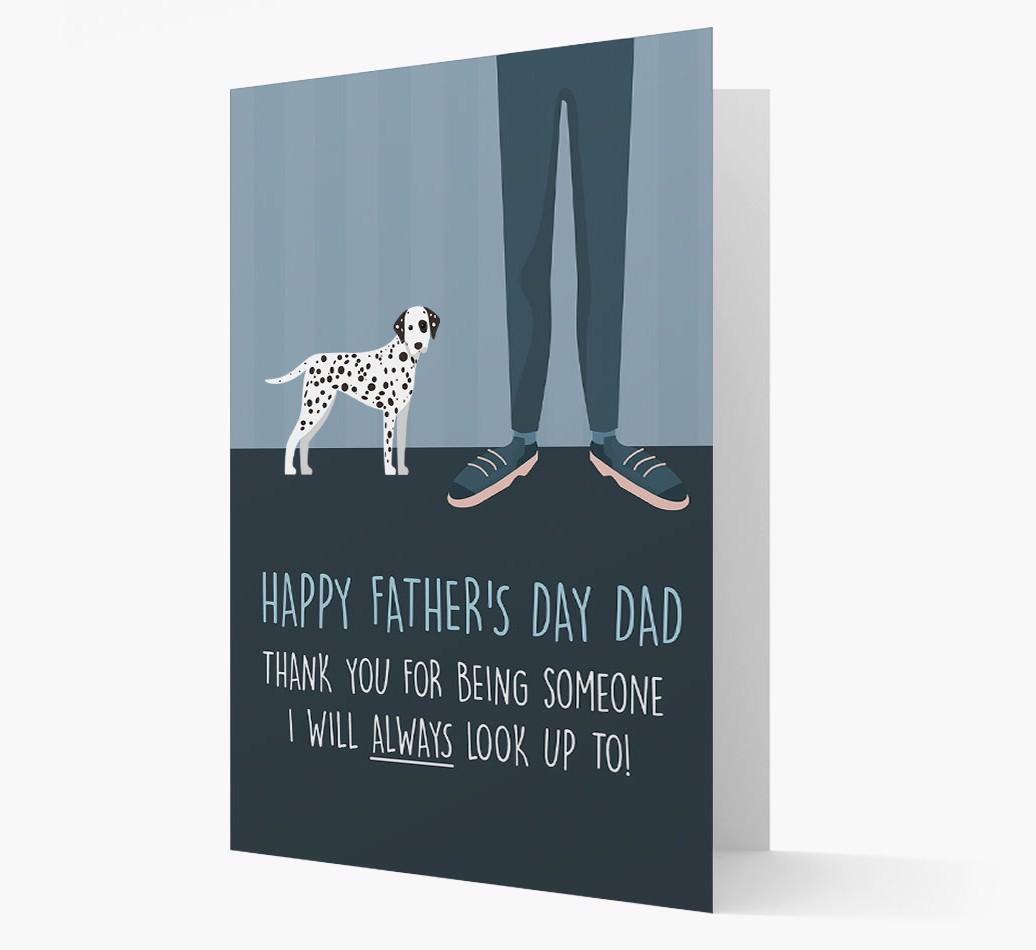 'Happy Father's Day Dad' - Personalized {breedFullName} Father's Day Card
