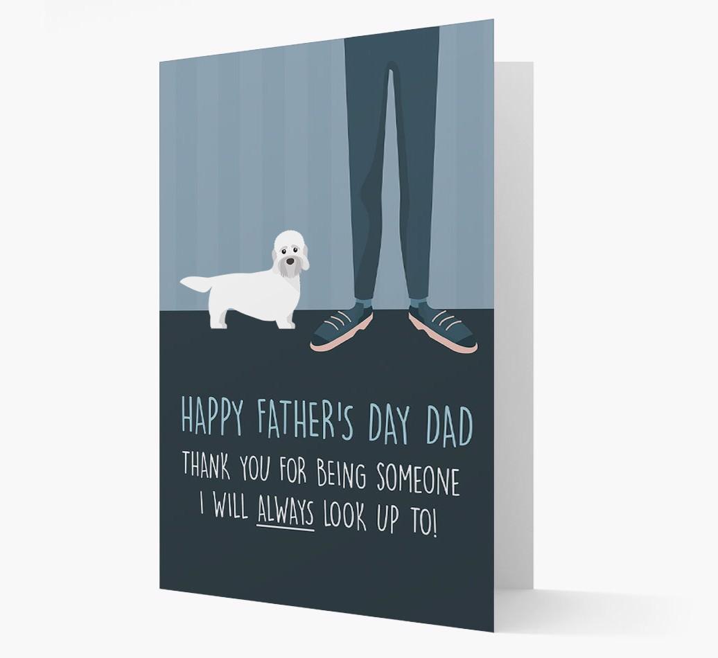 'Happy Father's Day Dad' - Personalized {breedFullName} Father's Day Card