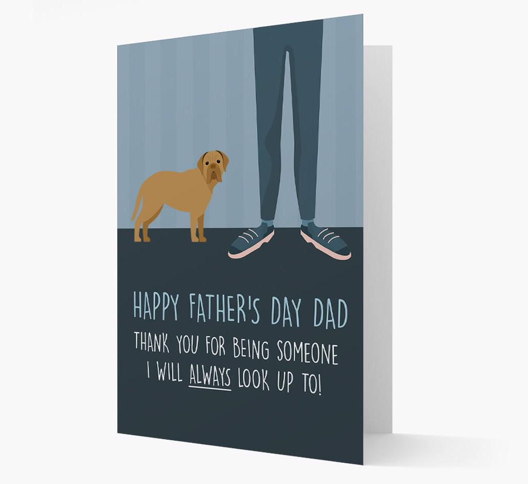 'Happy Father's Day Dad' - Personalized {breedFullName} Father's Day Card