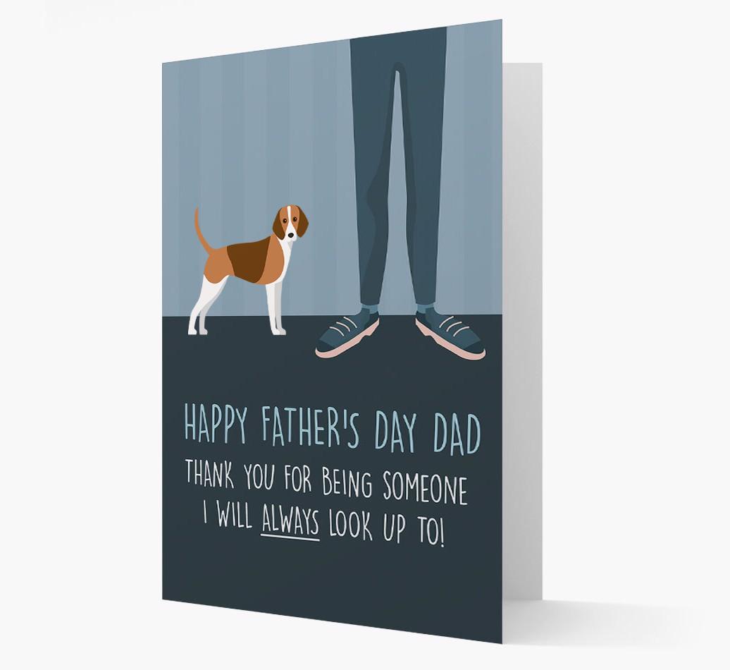 'Happy Father's Day Dad' - Personalized {breedFullName} Father's Day Card