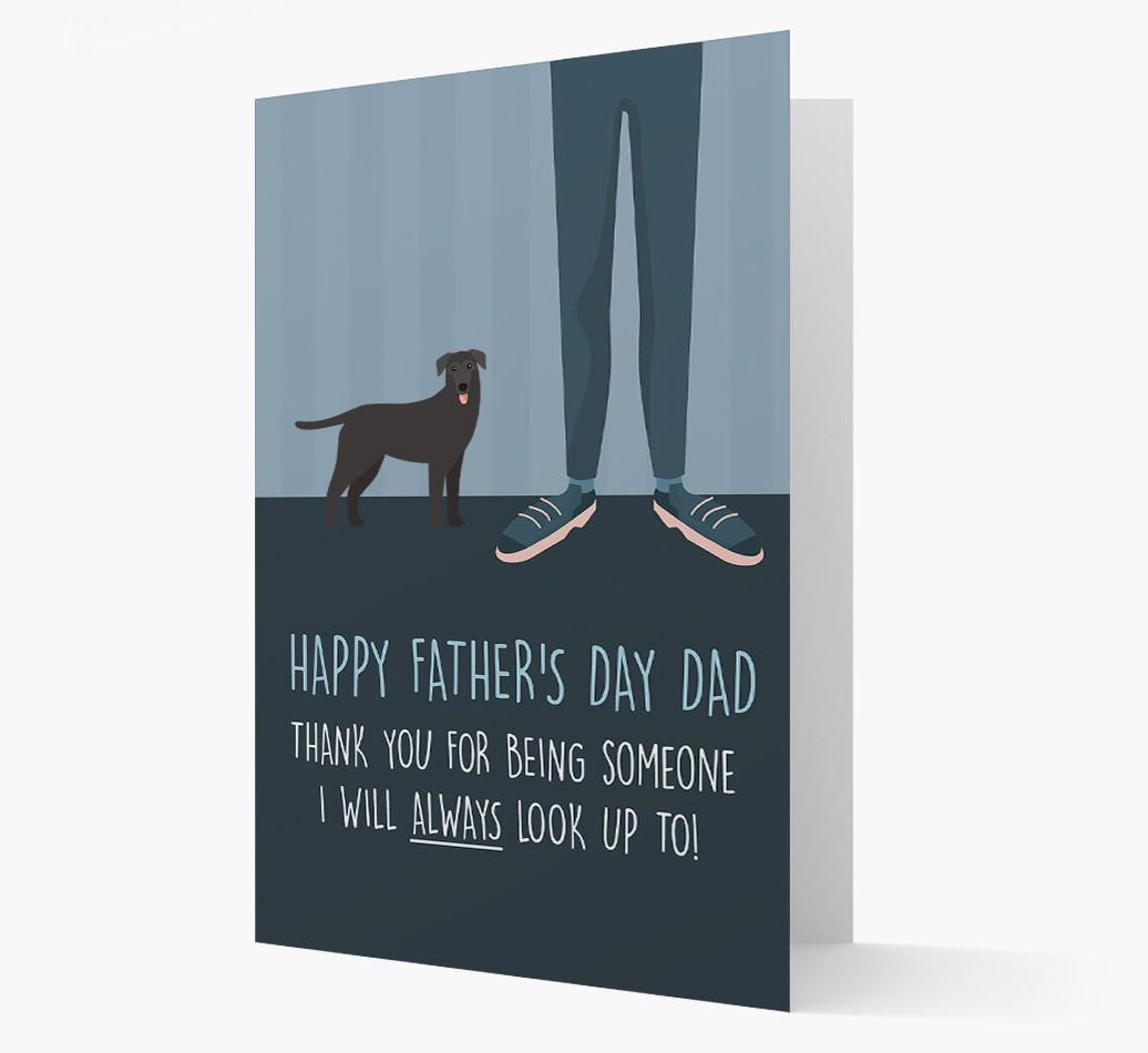 'Happy Father's Day Dad' - Personalized {breedFullName} Father's Day Card