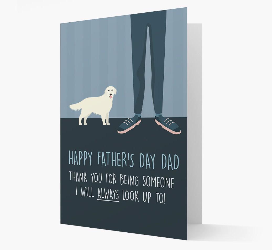 'Happy Father's Day Dad' - Personalized {breedFullName} Father's Day Card