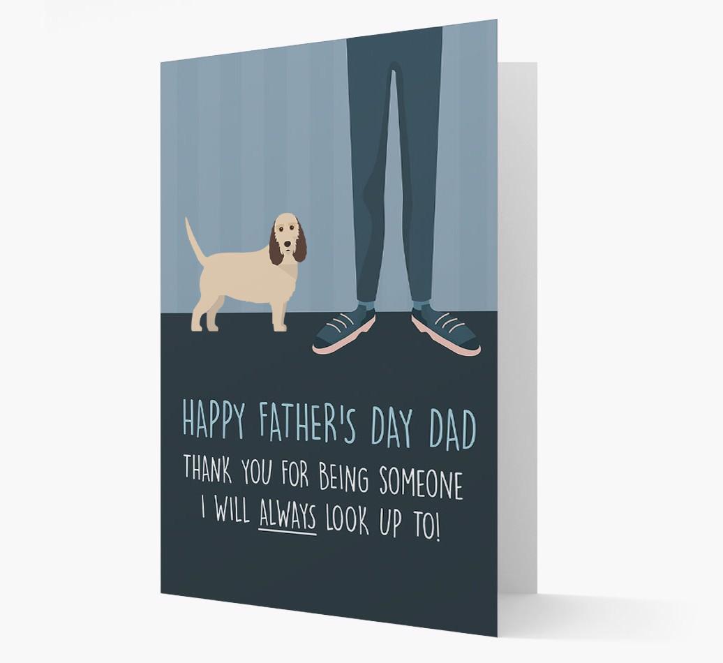 'Happy Father's Day Dad' - Personalized {breedFullName} Father's Day Card