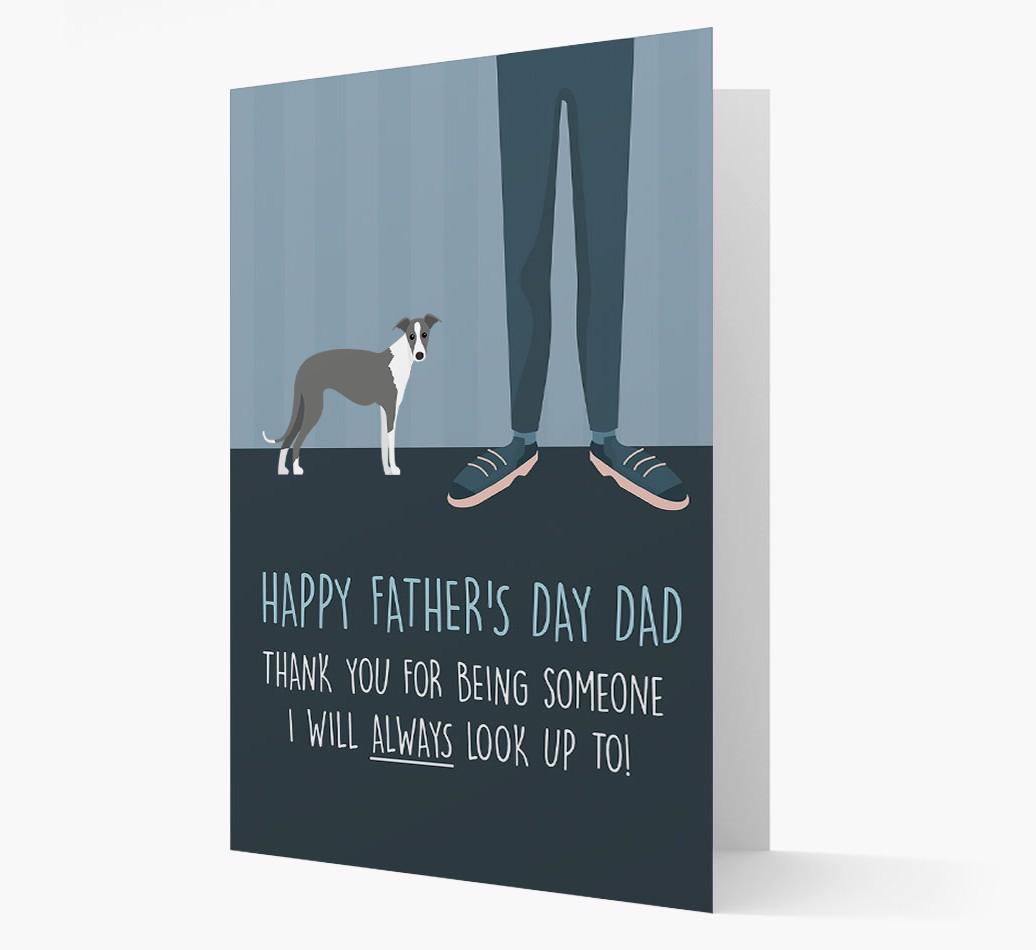 'Happy Father's Day Dad' - Personalized {breedFullName} Father's Day Card