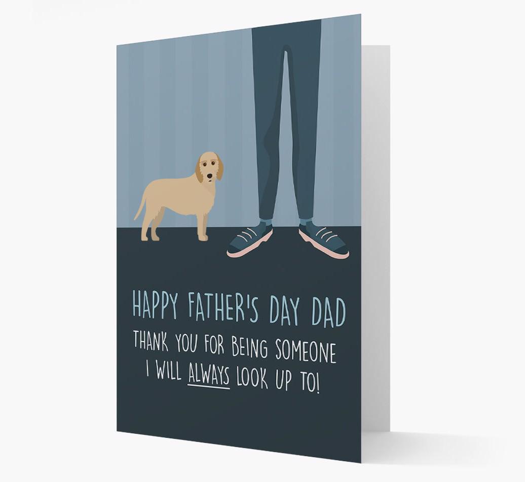'Happy Father's Day Dad' - Personalized {breedFullName} Father's Day Card