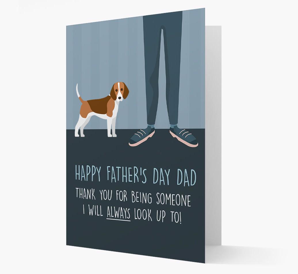 'Happy Father's Day Dad' - Personalized {breedFullName} Father's Day Card