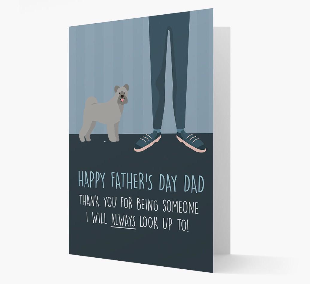'Happy Father's Day Dad' - Personalized {breedFullName} Father's Day Card