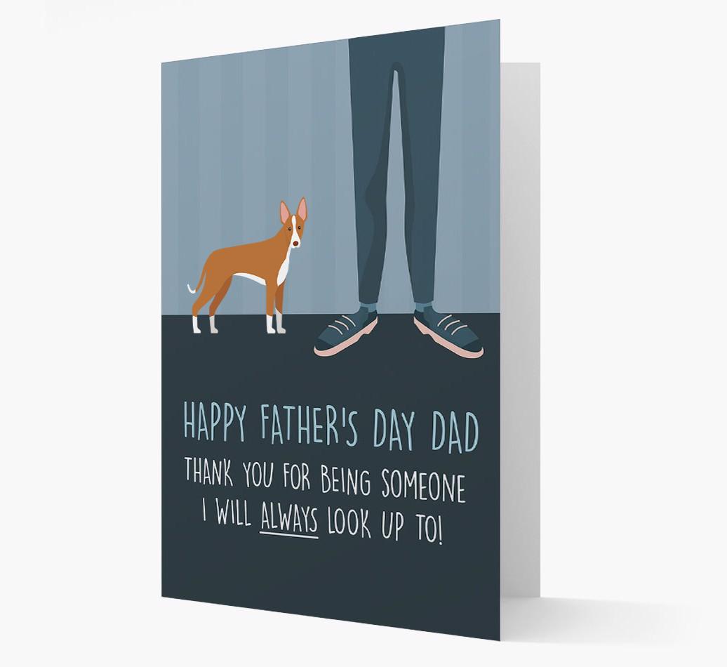 'Happy Father's Day Dad' - Personalized {breedFullName} Father's Day Card