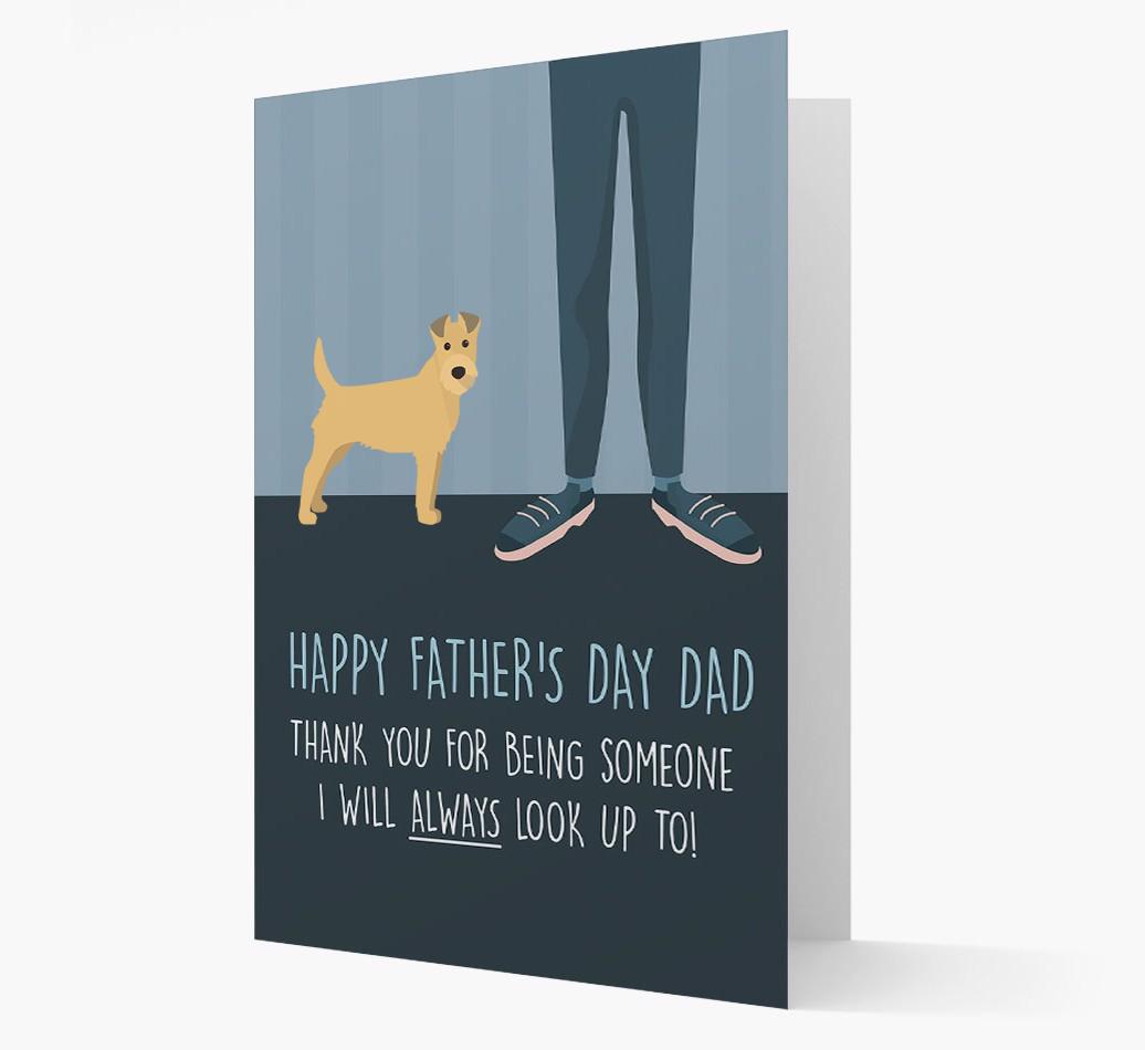 'Happy Father's Day Dad' - Personalized {breedFullName} Father's Day Card