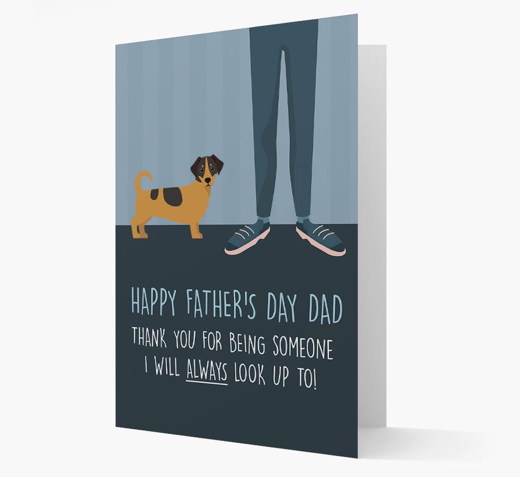 'Happy Father's Day Dad' - Personalized {breedFullName} Father's Day Card