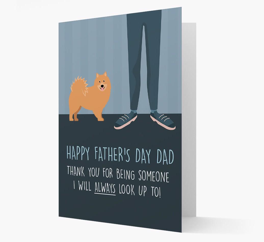 'Happy Father's Day Dad' - Personalized {breedFullName} Father's Day Card