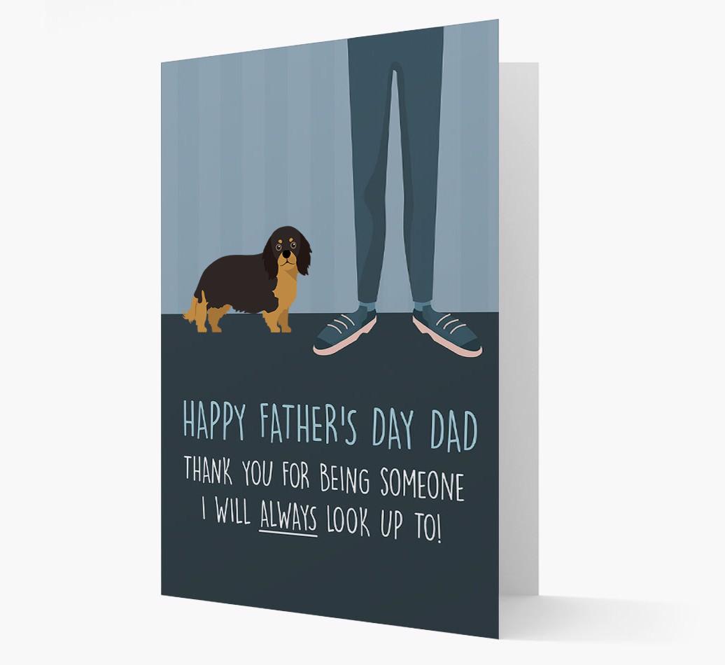 'Happy Father's Day Dad' - Personalized {breedFullName} Father's Day Card
