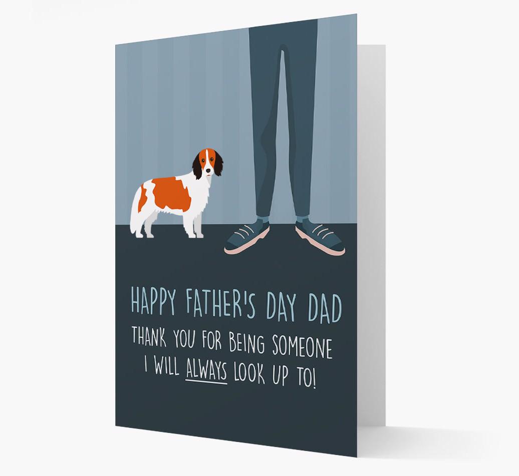 'Happy Father's Day Dad' - Personalized {breedFullName} Father's Day Card