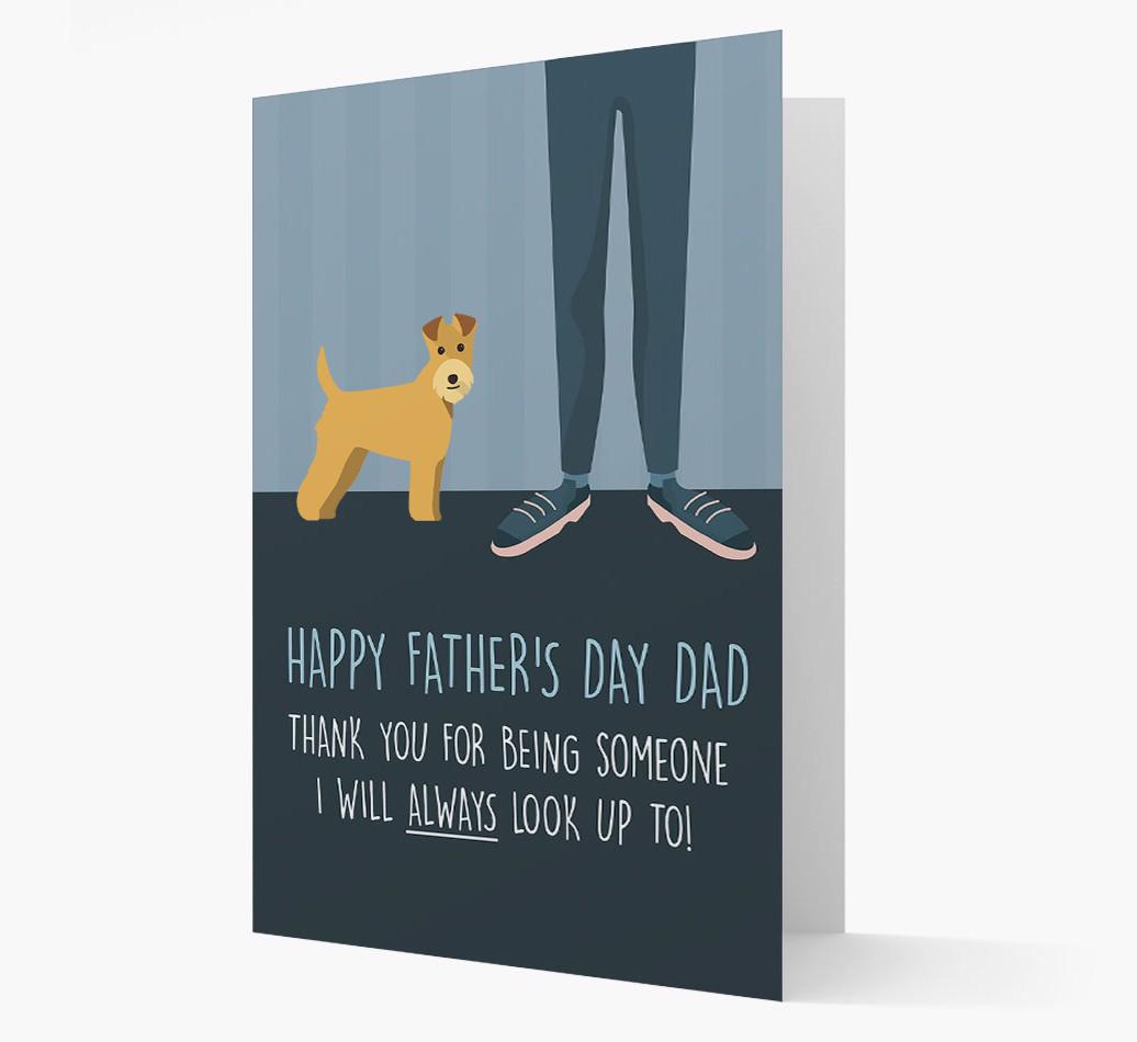 'Happy Father's Day Dad' - Personalized {breedFullName} Father's Day Card
