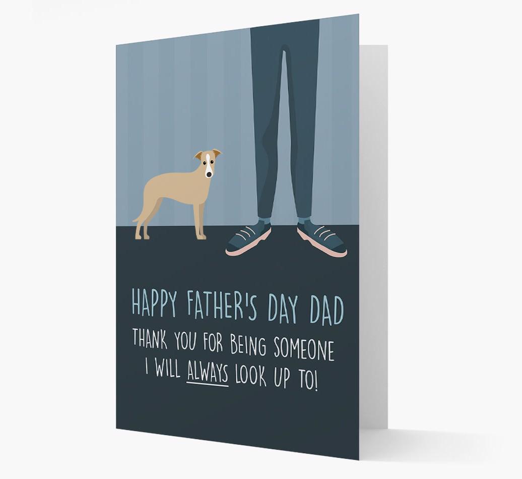 'Happy Father's Day Dad' - Personalized {breedFullName} Father's Day Card