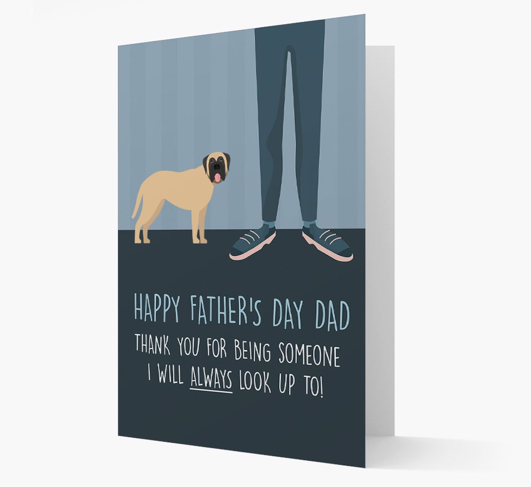 'Happy Father's Day Dad' - Personalized {breedFullName} Father's Day Card