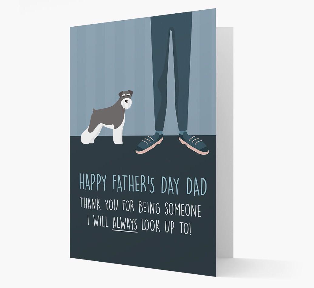 'Happy Father's Day Dad' - Personalized {breedFullName} Father's Day Card