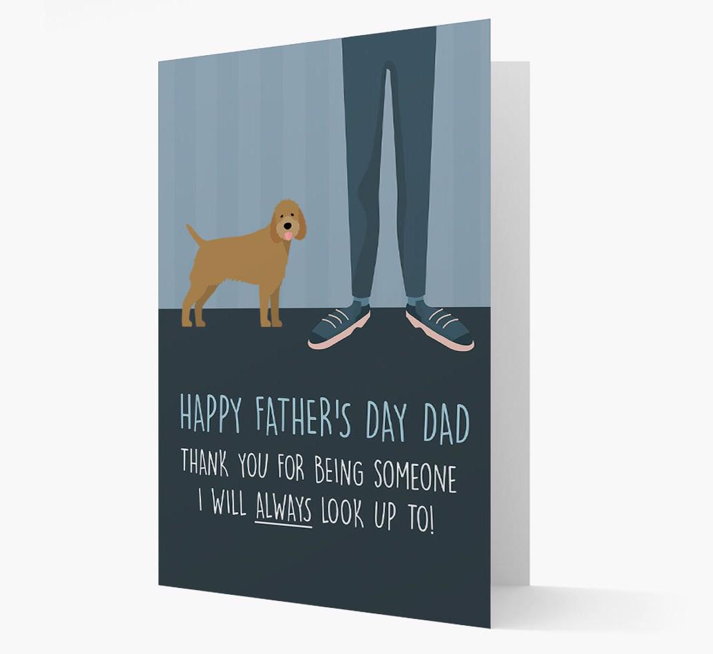 'Happy Father's Day Dad' - Personalized {breedFullName} Father's Day Card