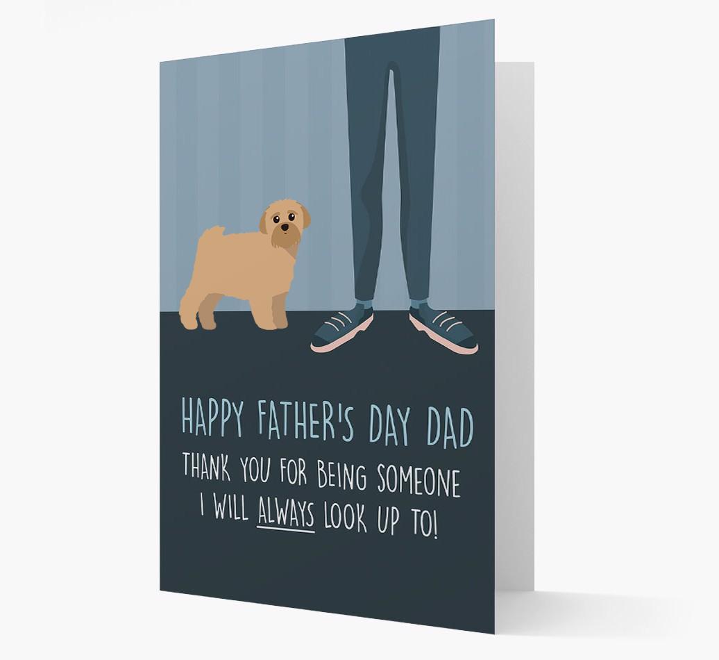 'Happy Father's Day Dad' - Personalized {breedFullName} Father's Day Card