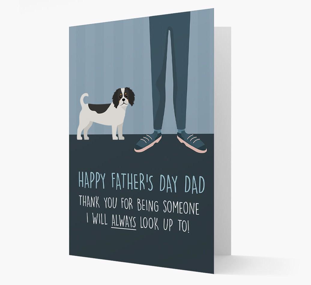 'Happy Father's Day Dad' - Personalized {breedFullName} Father's Day Card