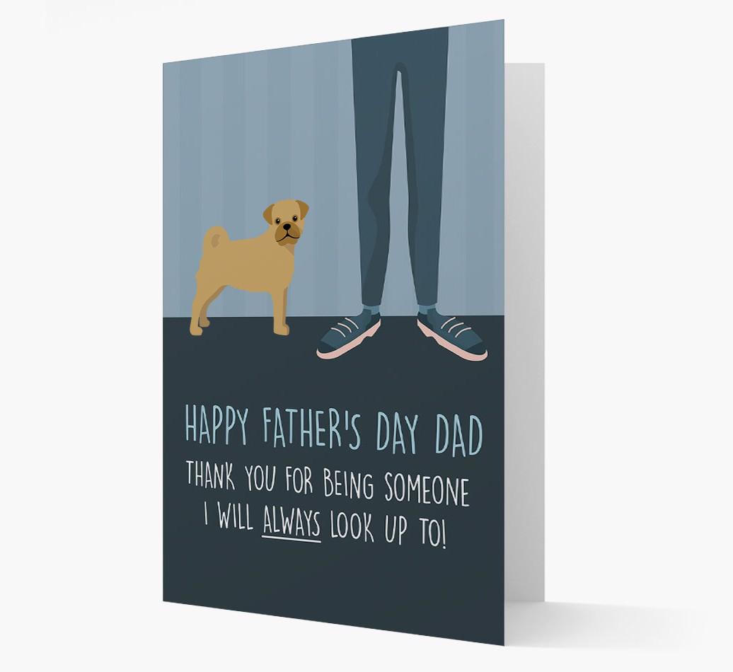 'Happy Father's Day Dad' - Personalized {breedFullName} Father's Day Card