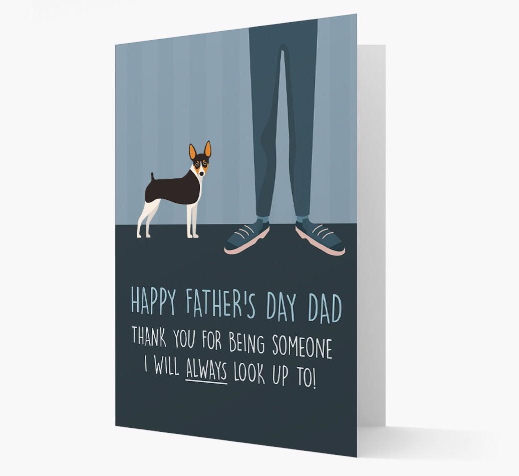 'Happy Father's Day Dad' - Personalized {breedFullName} Father's Day Card
