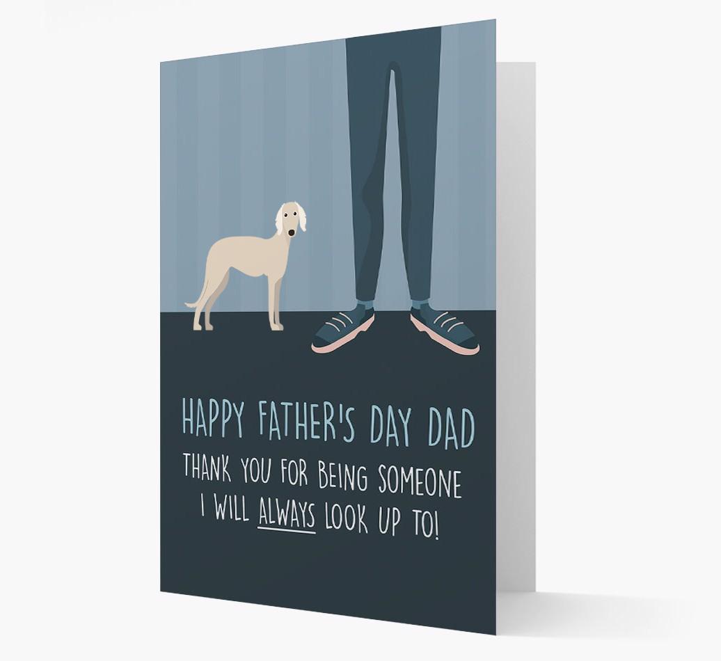 'Happy Father's Day Dad' - Personalized {breedFullName} Father's Day Card