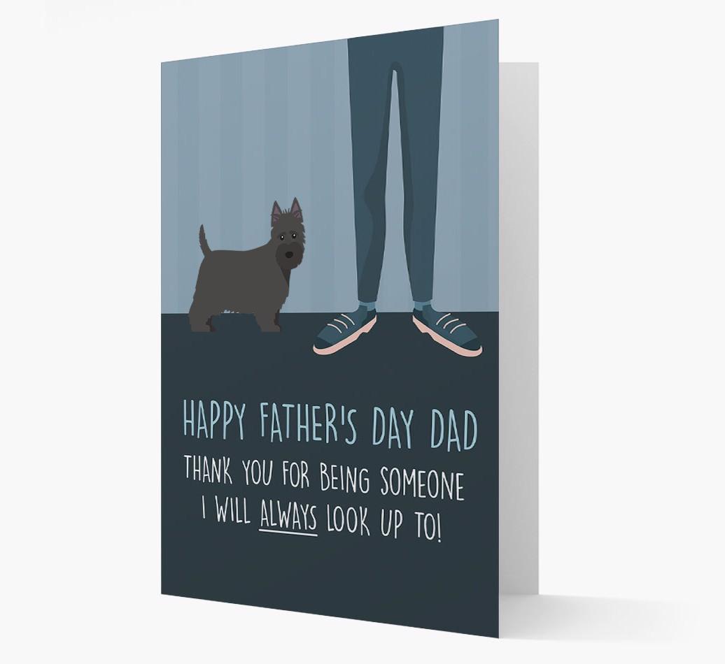 'Happy Father's Day Dad' - Personalized {breedFullName} Father's Day Card
