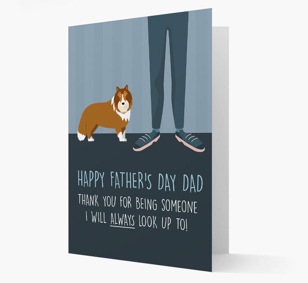 'Happy Father's Day Dad' - Personalized {breedFullName} Father's Day Card
