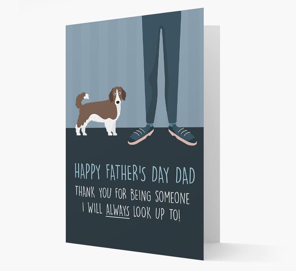 'Happy Father's Day Dad' - Personalized {breedFullName} Father's Day Card