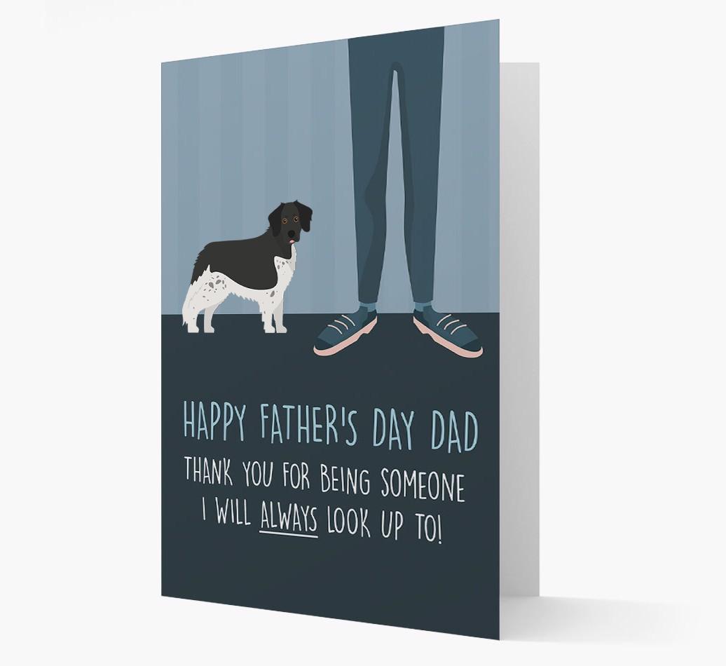 'Happy Father's Day Dad' - Personalized {breedFullName} Father's Day Card