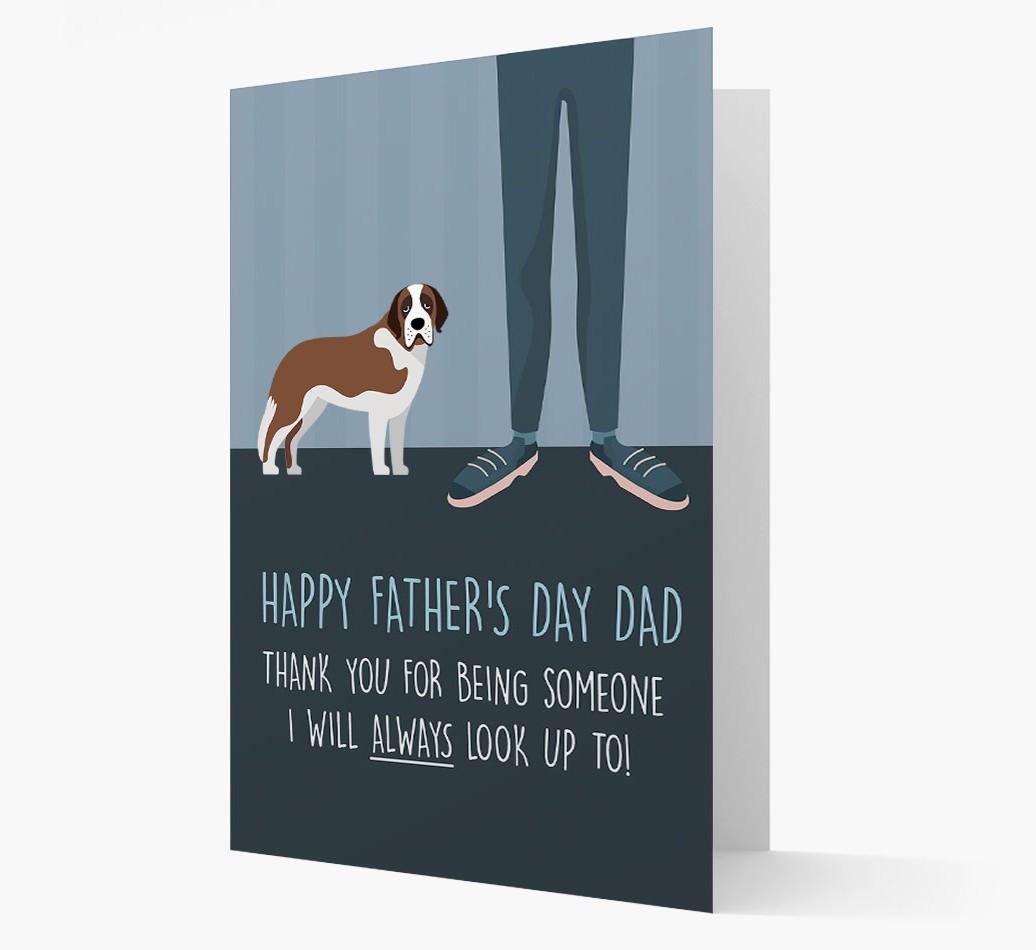 'Happy Father's Day Dad' - Personalized {breedFullName} Father's Day Card