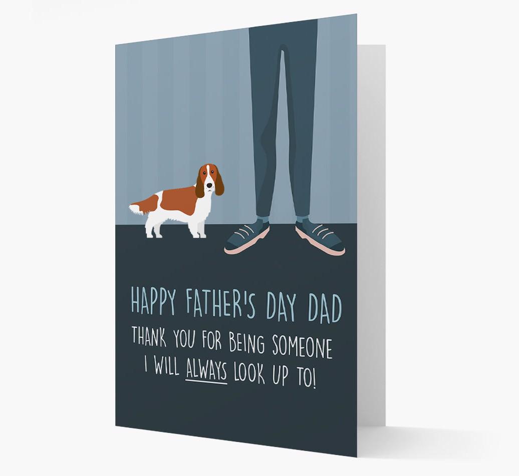'Happy Father's Day Dad' - Personalized {breedFullName} Father's Day Card