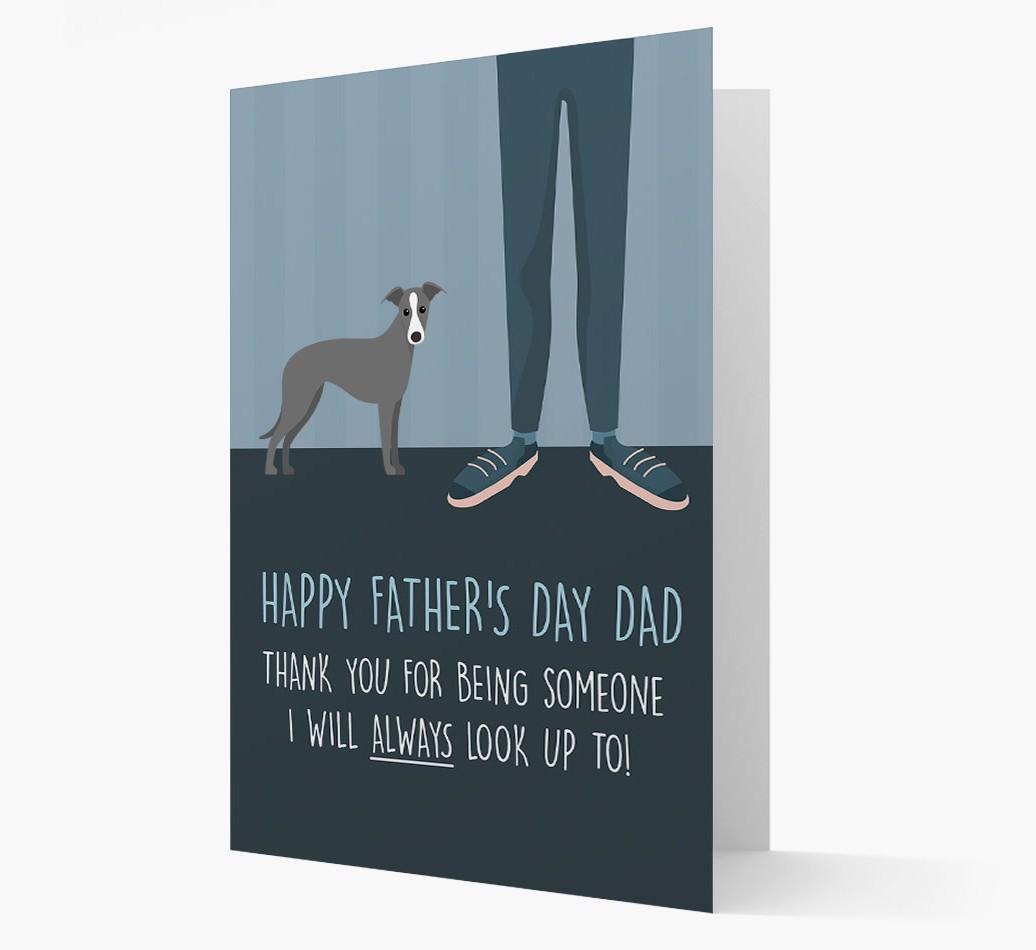 'Happy Father's Day Dad' - Personalized {breedFullName} Father's Day Card