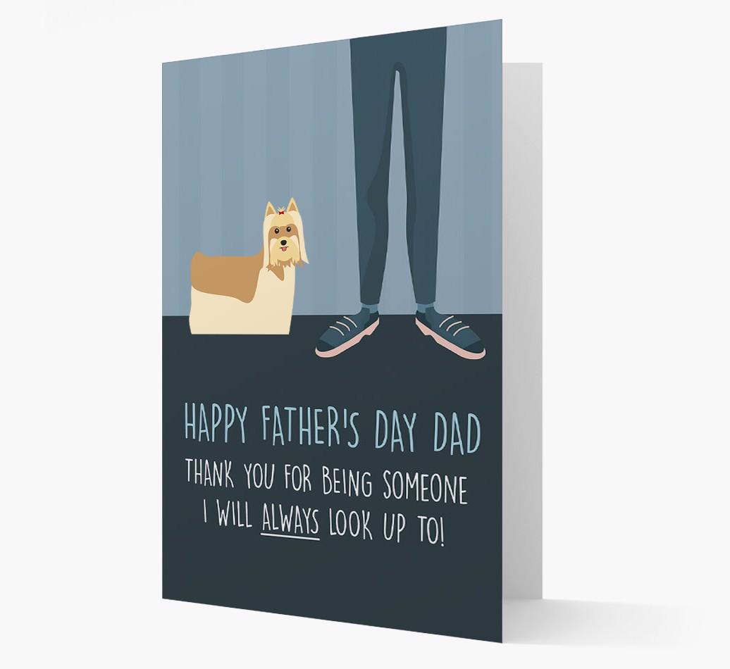 'Happy Father's Day Dad' - Personalised {breedFullName} Father's Day Card