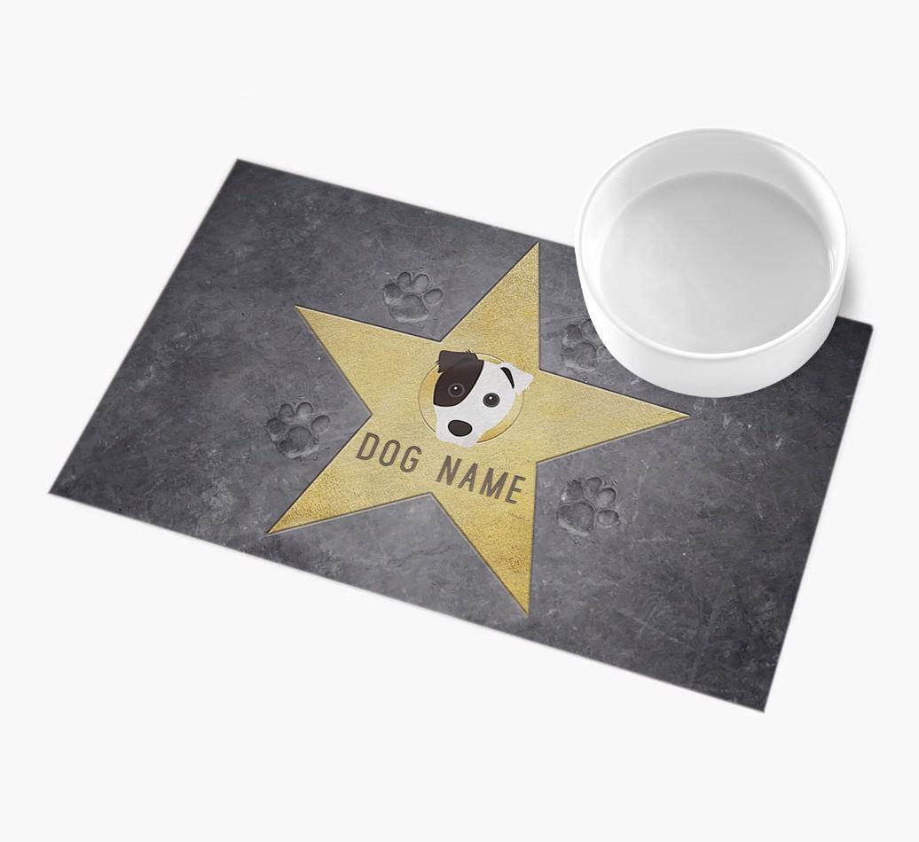 Star of Fame: Personalized {breedFullName} Feeding Mat