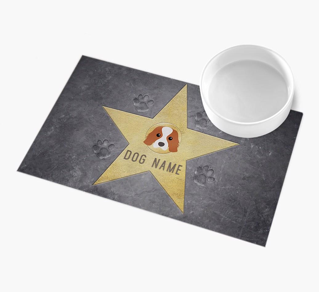 Star of Fame: Personalized {breedFullName} Feeding Mat