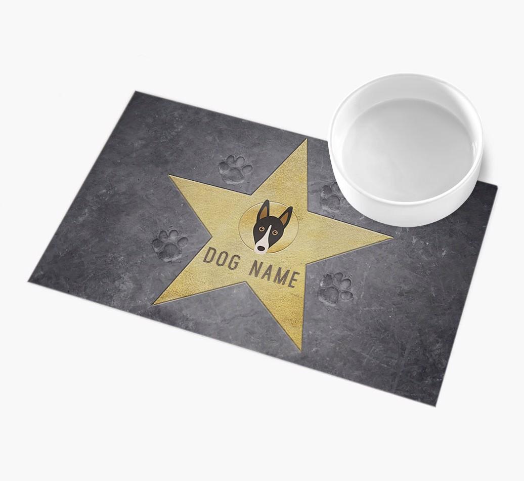 Star of Fame: Personalized {breedFullName} Feeding Mat