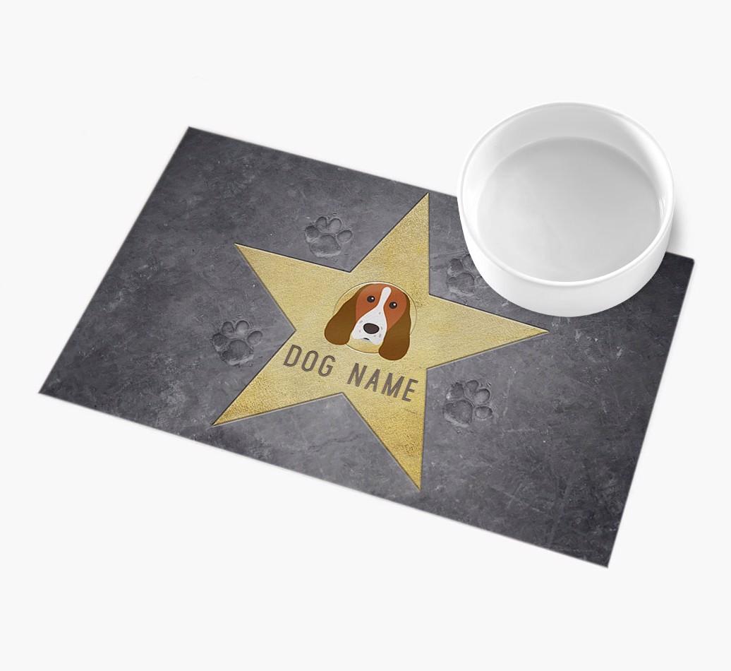 Star of Fame: Personalized {breedFullName} Feeding Mat