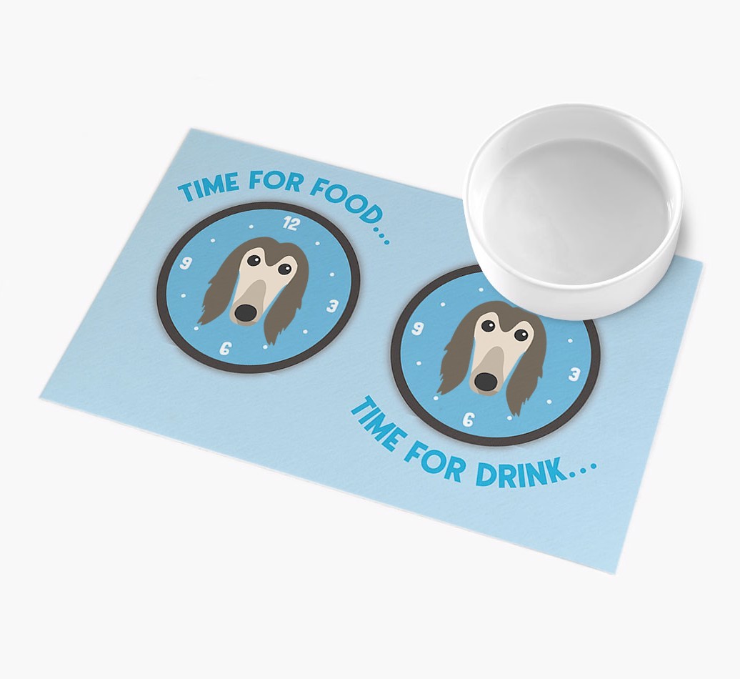Time For...: Personalised {breedFullName} Feeding Mat
