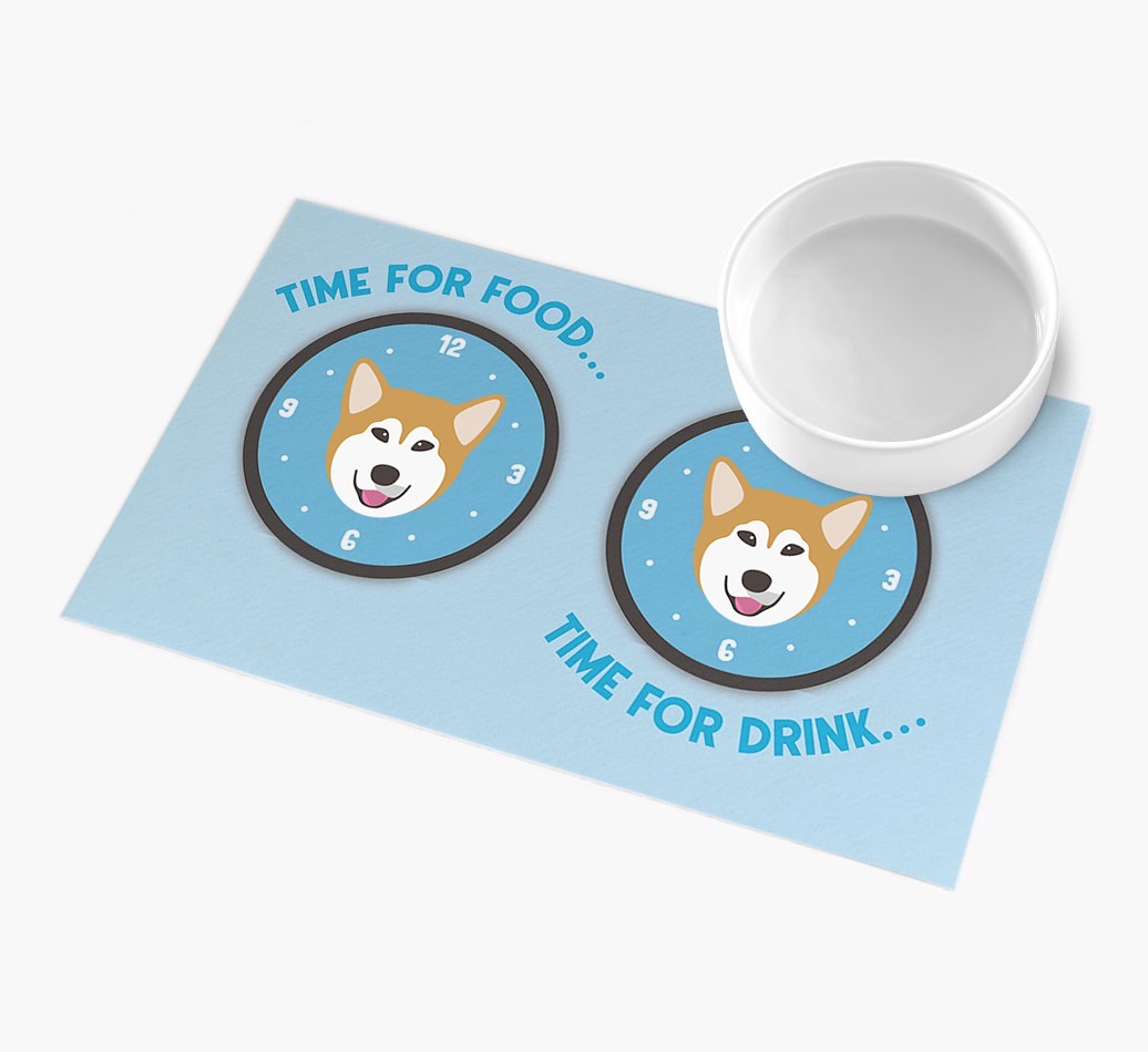 Time For...: Personalised {breedFullName} Feeding Mat
