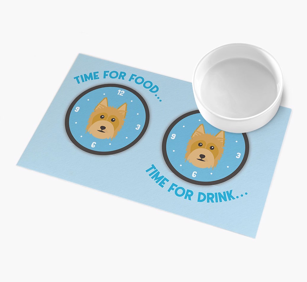 'Time For...' - Personalized {breedFullName} Feeing Mat