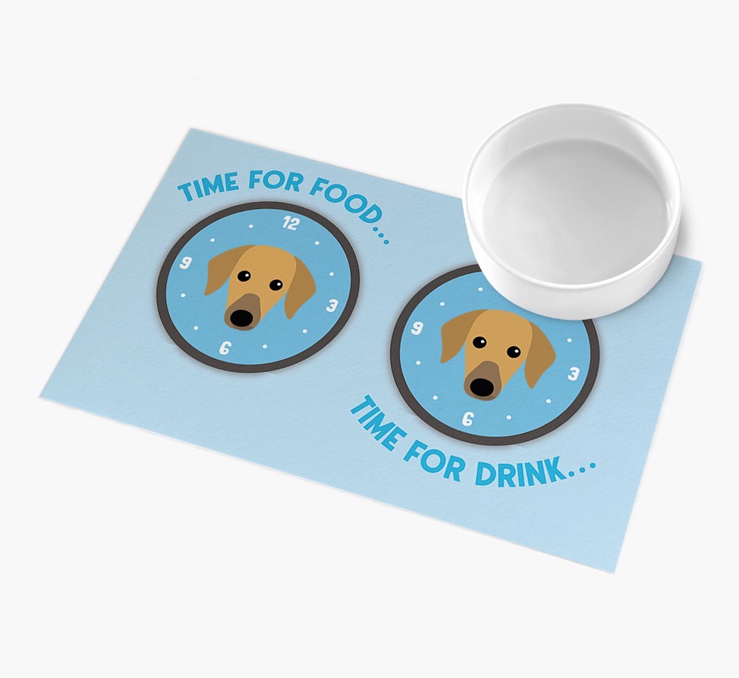 'Time For...' - Personalized {breedFullName} Feeing Mat