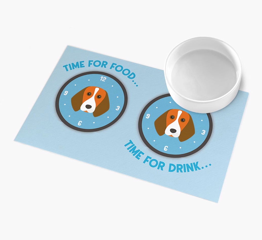 Time For...: Personalised {breedFullName} Feeding Mat
