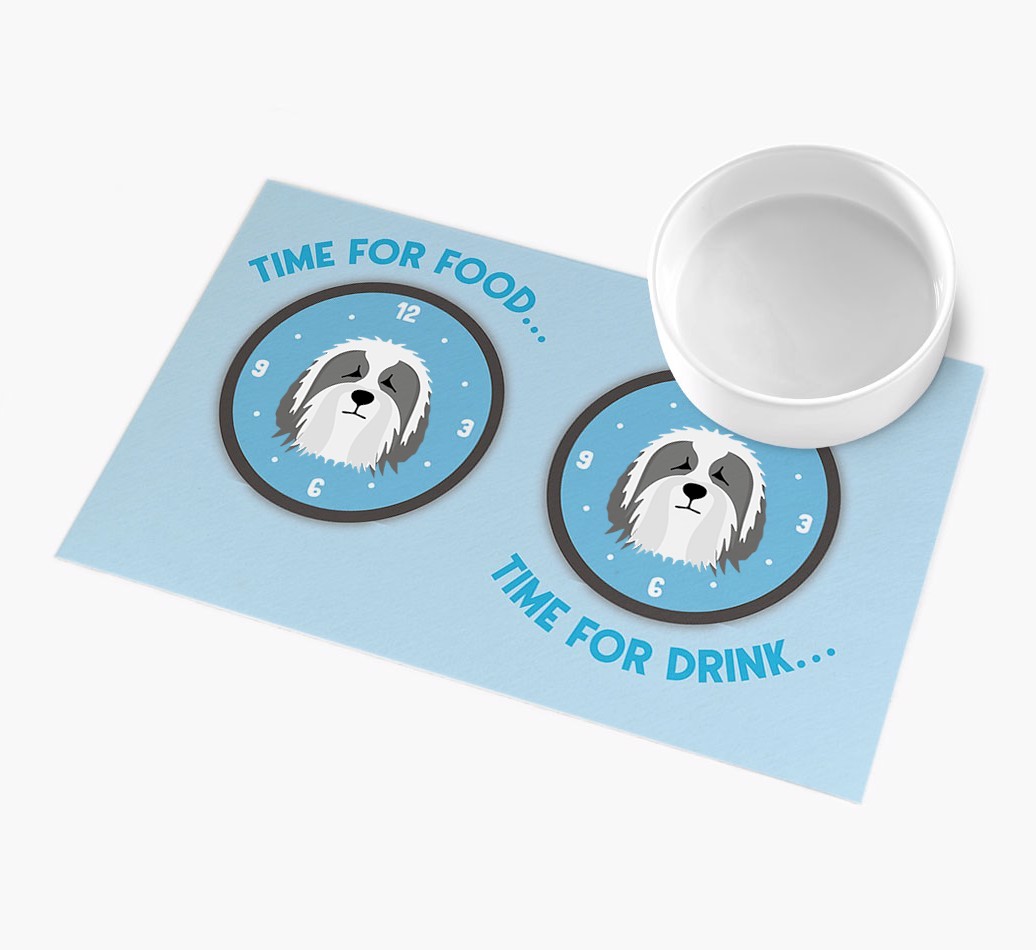 'Time For...' - Personalized {breedFullName} Feeing Mat