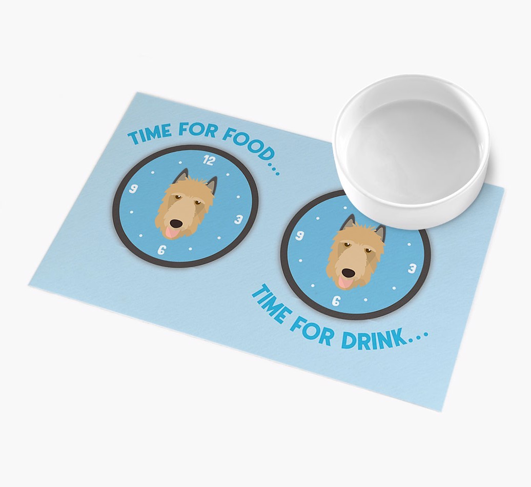'Time For...' - Personalized {breedFullName} Feeing Mat